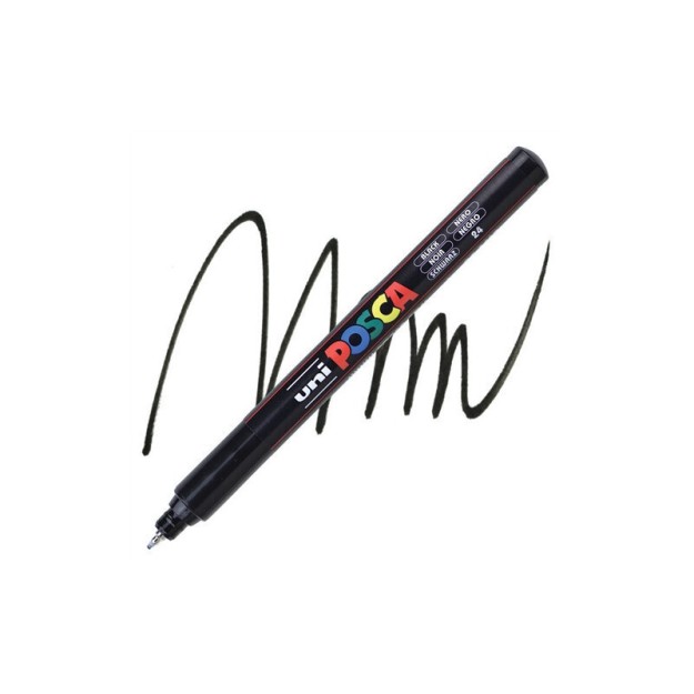 Posca PC-1MR Μαρκαδόρος Σχεδίου 0.7mm Μαύρος PC-1MR/24