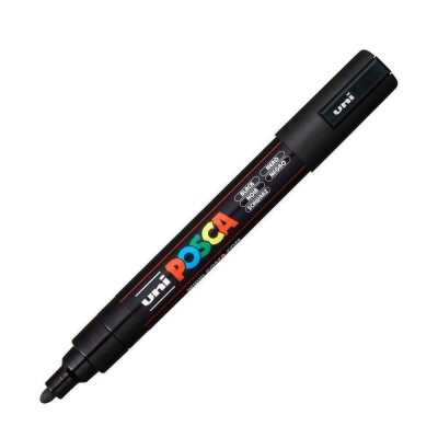 Posca PC-5M Μαρκαδόρος Σχεδίου 2.5mm Μαύρος PC-5M/24