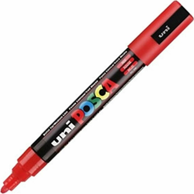 Posca PC-5M Μαρκαδόρος Σχεδίου 2.5mm Κόκκινος PC-5M/15