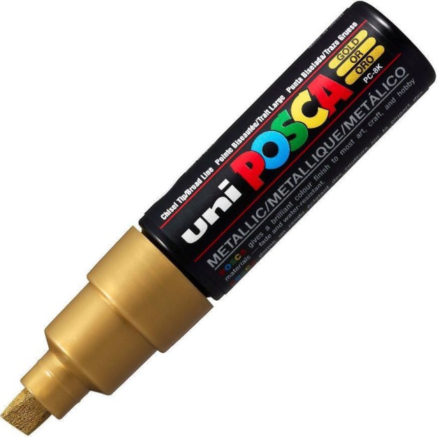 Posca Μαρκαδόρος Σχεδίου 8mm Χρυσός PC-8K/25