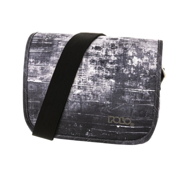 Polo Posh Τσάντα Ώμου σε Μαύρο/Άσπρο χρώμα 9-07-042-8113