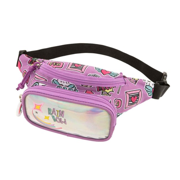 Polo Kiddo 2 Παιδικό Τσαντάκι Μέσης Λιλά Rainbow 9-08-041-8224