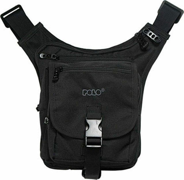 Polo Shoulder Gun Τσαντάκι Ώμου σε Μαύρο χρώμα 9-08-104-02