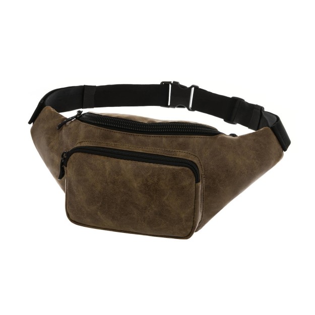 Polo Ανδρικό Τσαντάκι Μέσης Καφέ 9-08-036-7900