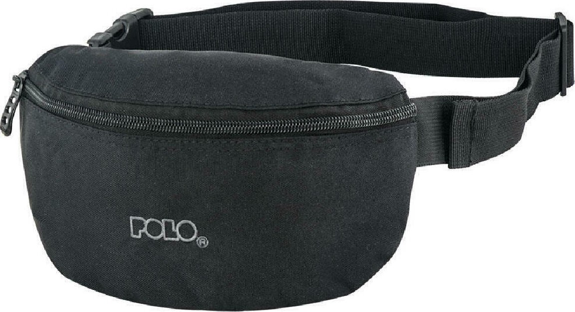 Polo Colour Simple Τσαντάκι Ανδρικό Υφασμάτινο Μέσης Μαύρο 9-08-854-2000
