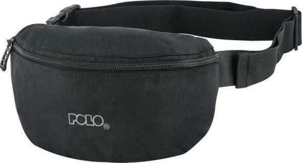 Polo Colour Simple Τσαντάκι Ανδρικό Υφασμάτινο Μέσης Μαύρο 9-08-854-2000