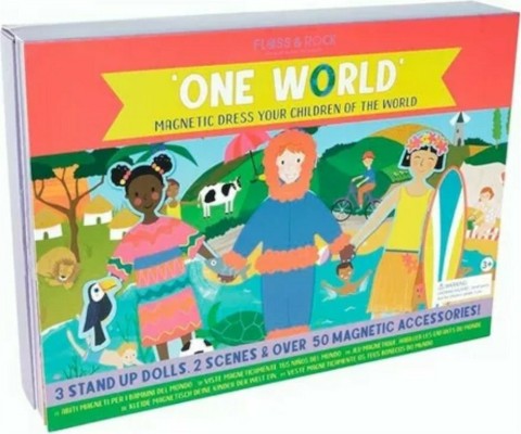 Floss & Rock Μαγνητικό Παιχνίδι Κατασκευών Ντύσε τα Παιδιά του Κόσμου για Παιδιά 3+ Ετών 43P6379