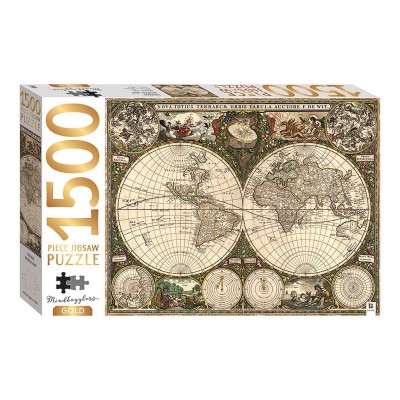 Puzzle Vintage World Map 2D 1500 Κομμάτια MJG-3