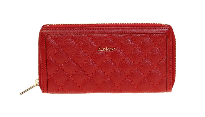 Lavor 1-6014 Μεγάλο Δερμάτινο Γυναικείο Πορτοφόλι Κόκκινο