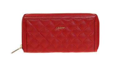 Lavor 1-6014 Μεγάλο Δερμάτινο Γυναικείο Πορτοφόλι Κόκκινο