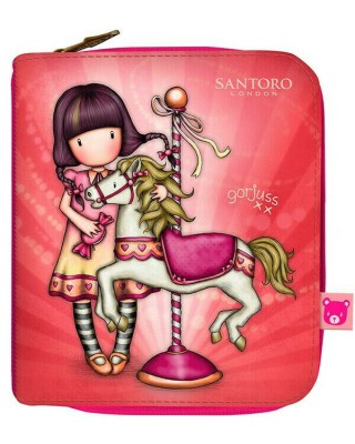 Santoro Carousel Παιδικό Πορτοφόλι Κερμάτων με Φερμουάρ για Κορίτσι Ροζ 483GJ27