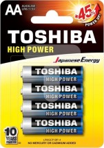 Toshiba High Power Αλκαλικές Μπαταρίες AA 1.5V 4τμχ