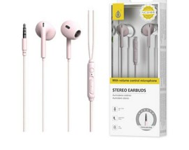 Moveteck NC3189 In-ear Handsfree με Βύσμα 3.5mm Ροζ