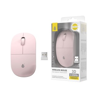 Moveteck NG6040 Ασύρματο Ποντίκι Ροζ