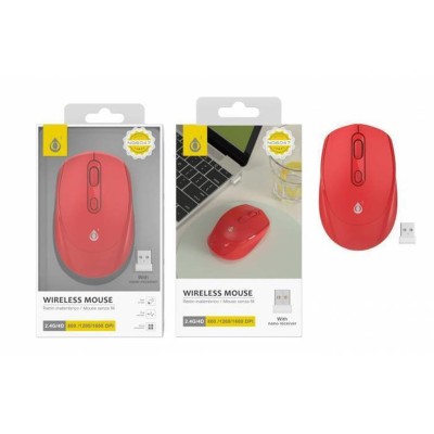 Moveteck NG6047 Ασύρματο Ποντίκι Κόκκινο