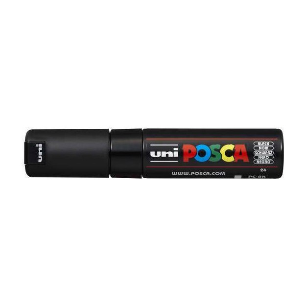 Posca Μαρκαδόρος Σχεδίου 8mm Μαύρος PC-8K/24