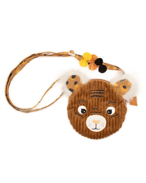 Les Deglingos Speculos the Tiger Παιδική Τσάντα Ώμου Καφέ 35330