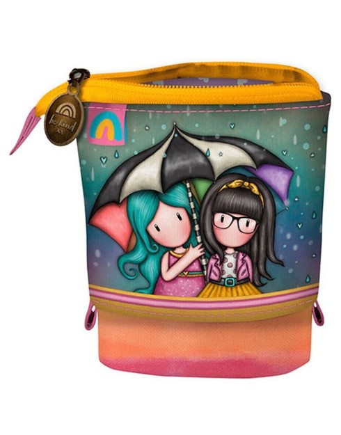 Santoro Gorjuss Be Kind To Each Other Κασετίνα Βαρελάκι με 1 Θήκη Πολύχρωμη 1τμχ 1197GJ02