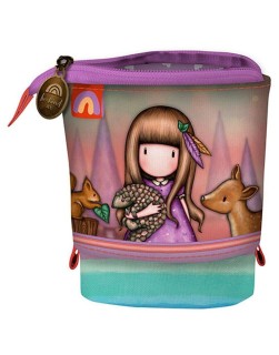 Santoro Gorjuss Be Kind To All Creatures Κασετίνα Βαρελάκι με 1 Θήκη Πολύχρωμη 1τμχ 1197GJ01