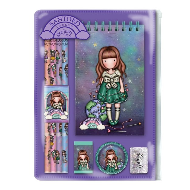 Santoro Be Kind To Our Planet Παιδικό Σετ Γραφικής Ύλης με Μολύβι, Ξύστρα, Γόμα και Σημειωματάριο 1038GJ15