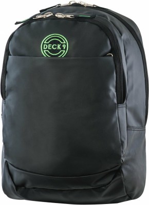 Deck 9 Black Glare Σχολική Τσάντα Πλάτης Δημοτικού σε Μαύρο χρώμα Μ29 x Π19 x Υ42cm 8-01-811-02