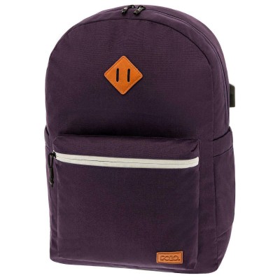 Polo Reflective Σχολική Τσάντα Πλάτης Γυμνασίου - Λυκείου σε Μωβ χρώμα 9-01-271-4700