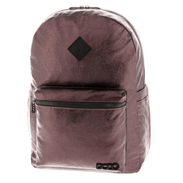 Polo 9-01-027-4802 Princessa Σχολική Τσάντα Πλάτης Δημοτικού σε Ροζ χρώμα