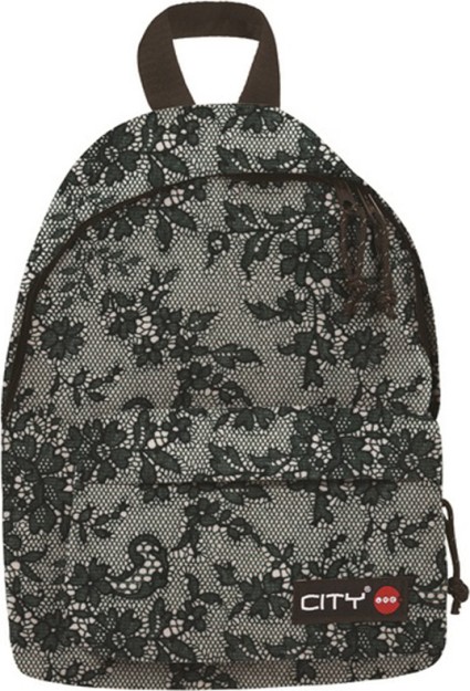 Lyc Sac Drizzle Laces Σχολική Τσάντα Πλάτης Νηπιαγωγείου σε Γκρι χρώμα Μ23 x Π15 x Υ33cm 17673