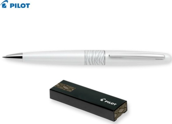 Pilot Στυλό Ballpoint 0.7mm με Μπλε Mελάνι MR2 White Tiger BP-MR2-WTG-B