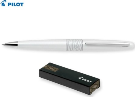 Pilot Στυλό Ballpoint 0.7mm με Μπλε Mελάνι MR2 White Tiger BP-MR2-WTG-B