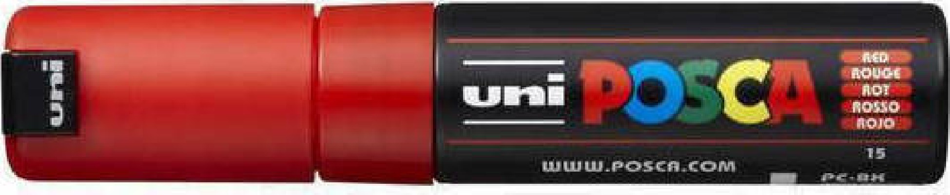 Posca PC-8K Ανεξίτηλος Μαρκαδόρος 8mm Κόκκινος PC-8K/15