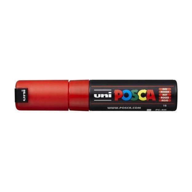 Posca PC-8K Ανεξίτηλος Μαρκαδόρος 8mm Κόκκινος PC-8K/15
