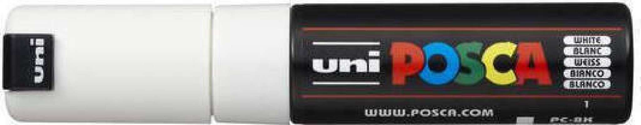 Posca PC-8K Ανεξίτηλος Μαρκαδόρος 8mm Λευκός PC-8K/1
