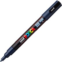 Uni-Ball PC-3M Ανεξίτηλος Μαρκαδόρος 1.3mm Navy Blue PC-3M/9