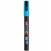 Uni-Ball Posca Ανεξίτηλος Μαρκαδόρος 1.3mm Γαλάζιο PC-3M/8
