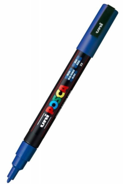 Posca Μαρκαδόρος Σχεδίου 1.3mm Μπλε PC-3M/33