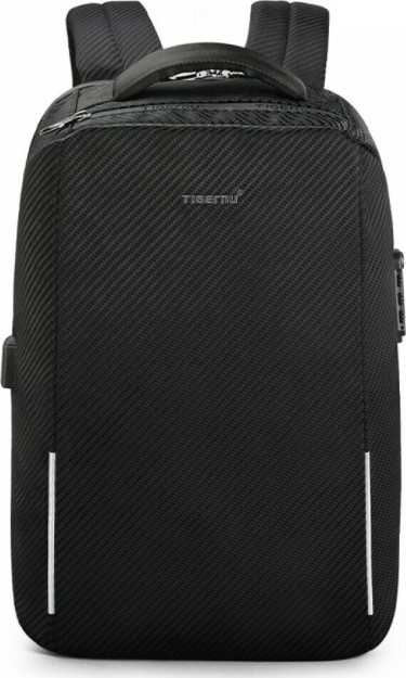 Tigernu T-B3655 Υφασμάτινο Σακίδιο Πλάτης Antitheft με Θύρα USB Μαύρο