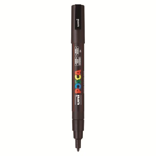 Posca Μαρκαδόρος Σχεδίου 1.3mm Μαύρο PC-3M/24