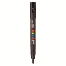 Posca Μαρκαδόρος Σχεδίου 1.3mm Μαύρο PC-3M/24