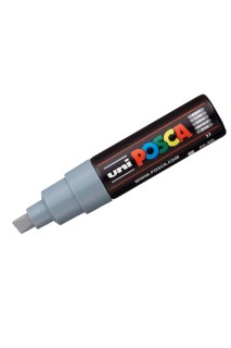 Posca PC-8K Ανεξίτηλος Μαρκαδόρος 8mm Γκρι PC-8K/37