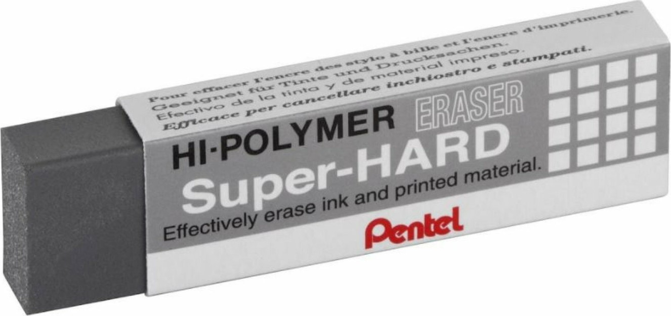 Pentel Γόμα για Στυλό Super Hard Hi-Polymer ZEB20-Q Γκρι