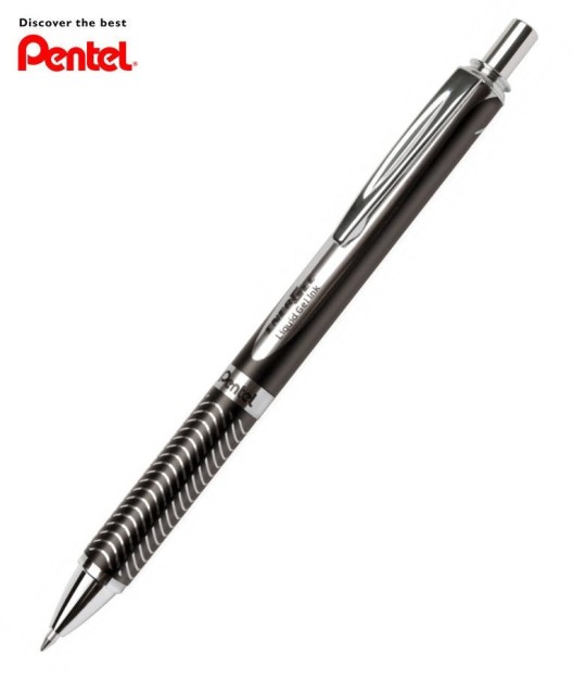Pentel Στυλό Rollerball 0.7mm Μαύρο με Μαύρο Μελάνι BL407Α-Α