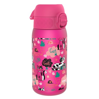Ion8 Πλαστικό Παγούρι Γάτες σε Φούξια χρώμα I8RF350PPCATS 350ml