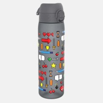 Ion8 Πλαστικό Παγούρι Slim Game σε Γκρι χρώμα I8RF500PGGAME 500ml