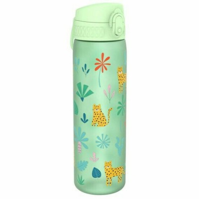 Ion8 Πλαστικό Παγούρι Slim Leopard σε Πράσινο χρώμα I8RF500PGLEOP 500ml