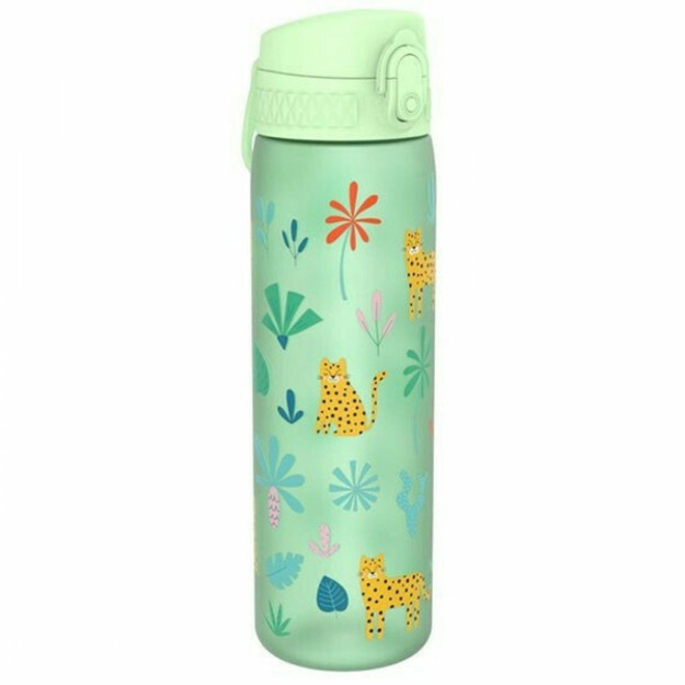 Ion8 Πλαστικό Παγούρι Slim Leopard σε Πράσινο χρώμα I8RF500PGLEOP 500ml