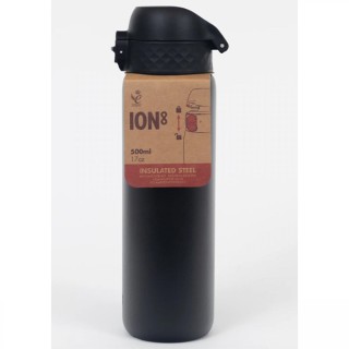 Ion8 Leak Proof Steel Water Bottle Μπουκάλι Θερμός Μαύρο 500ml I8TS500BLK