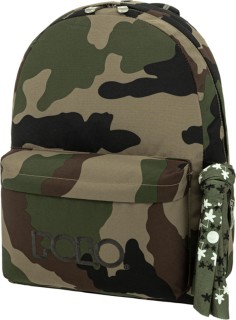 Polo Original Scarf Σχολική Τσάντα Πλάτης Γυμνασίου - Λυκείου Χακί Παραλλαγή 9-01-135-2900