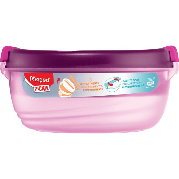 Maped Picnic Δοχείο Φαγητού Πλαστικό Ροζ 1400ml 872601