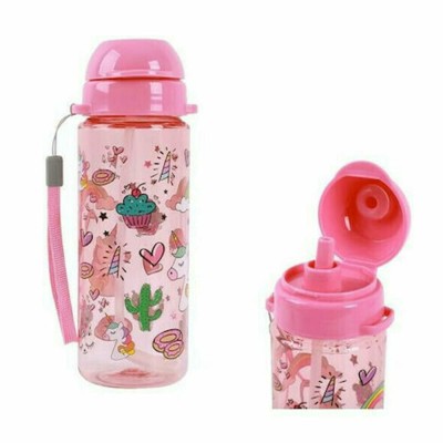 Πλαστικό Παγούρι Unicorn σε Ροζ χρώμα ID2116 400ml